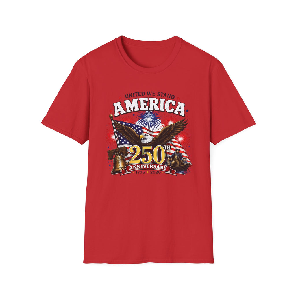 America Eagle T‑Shirt – "United We Stand" Patriotic 250th Anniversary Tee