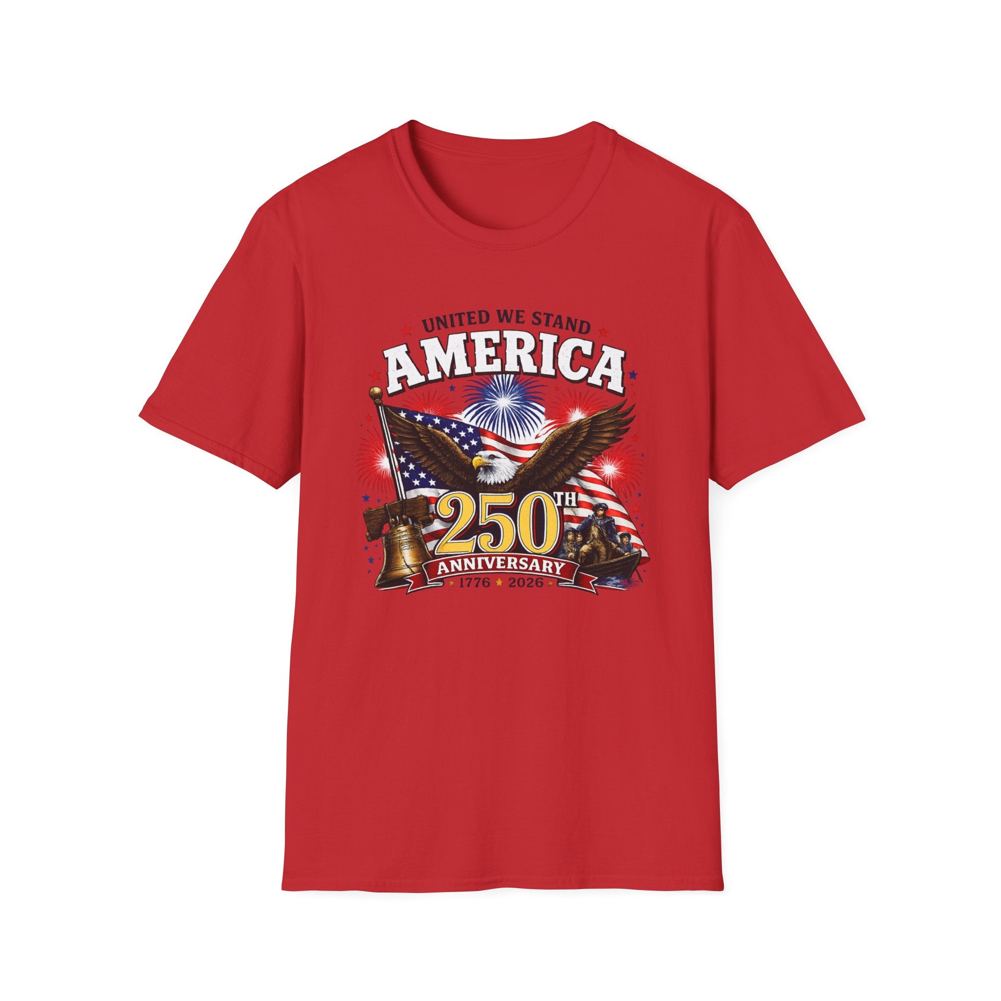 America Eagle T‑Shirt – "United We Stand" Patriotic 250th Anniversary Tee
