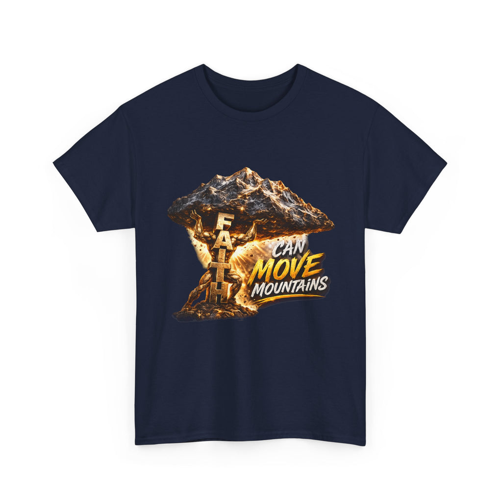 Faith Can Move Mountains T-Shirt — Inspirational Christian Mountain Graphic Tee