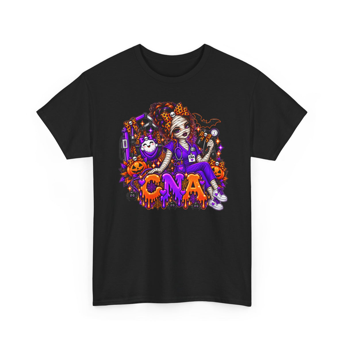 Halloween CNA T-Shirt — Spooky Nurse Costume Graphic Tee