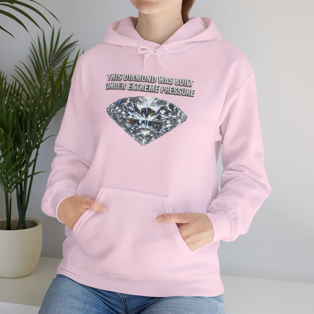Diamond Graphic Hoodie — "The Pressure Made a Diamond" Cozy Pullover