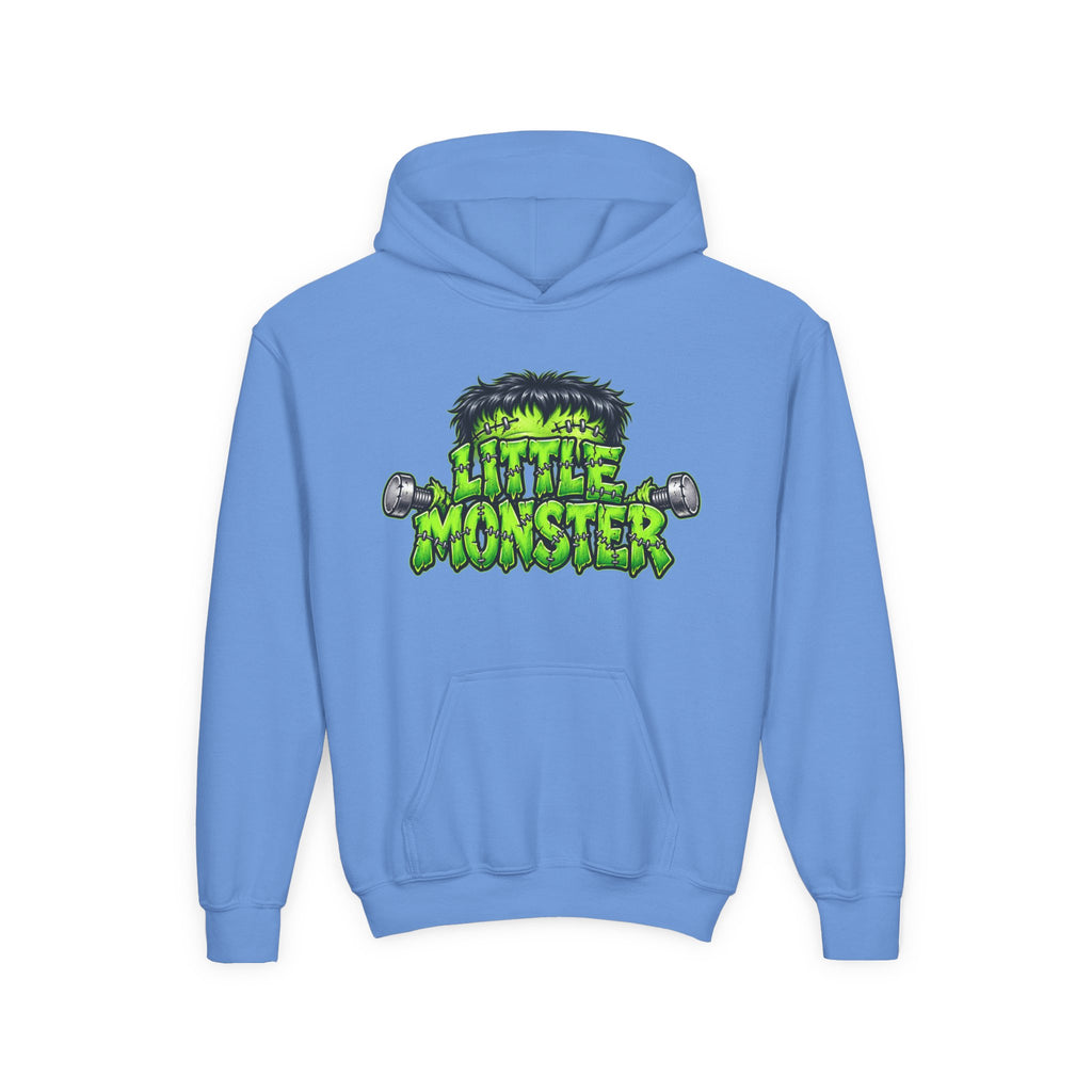Youth Hoodie "Little Monster" Green Cartoon Kids Sweatshirt