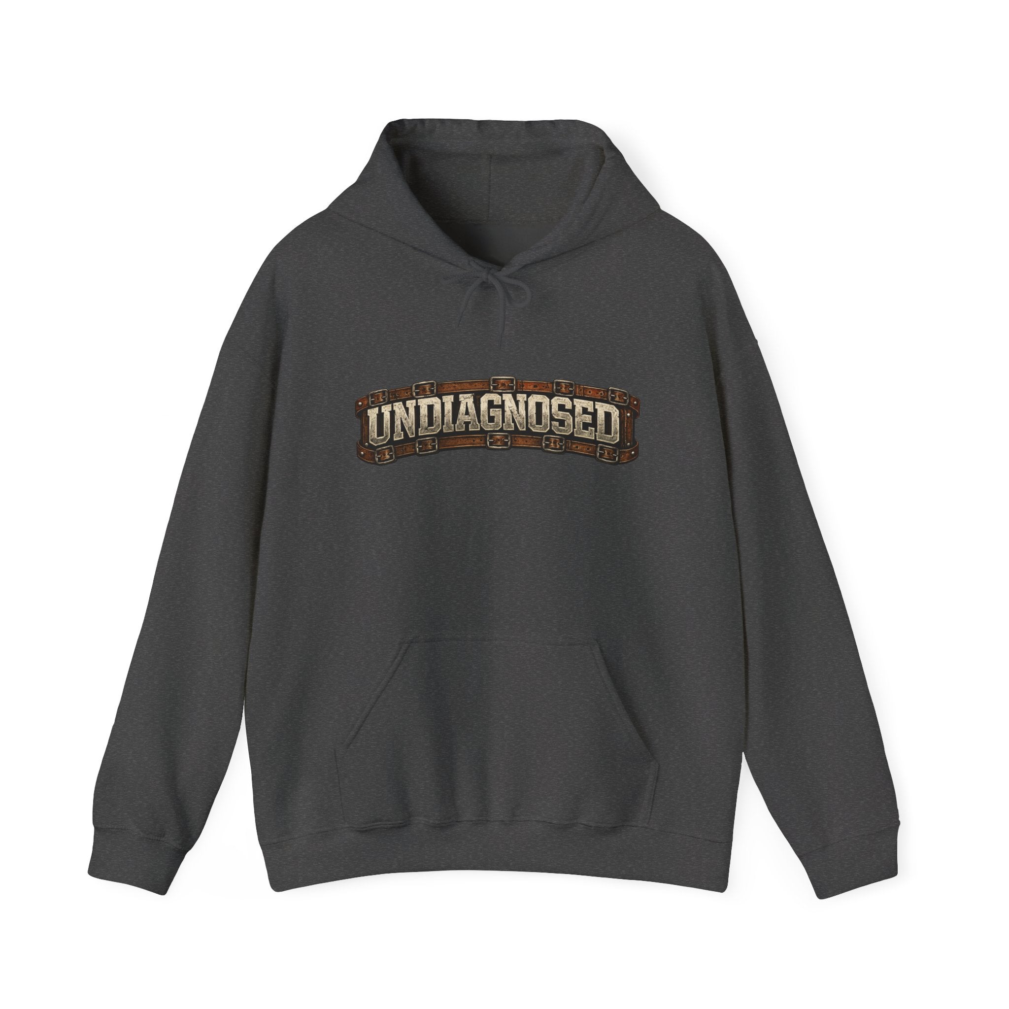 Undiagnosed Distressed Logo Hoodie – Vintage Grunge Pullover