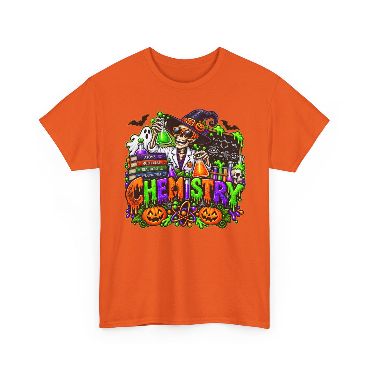 Chemistry Halloween T-Shirt — Spooky Scientist Lab Tee
