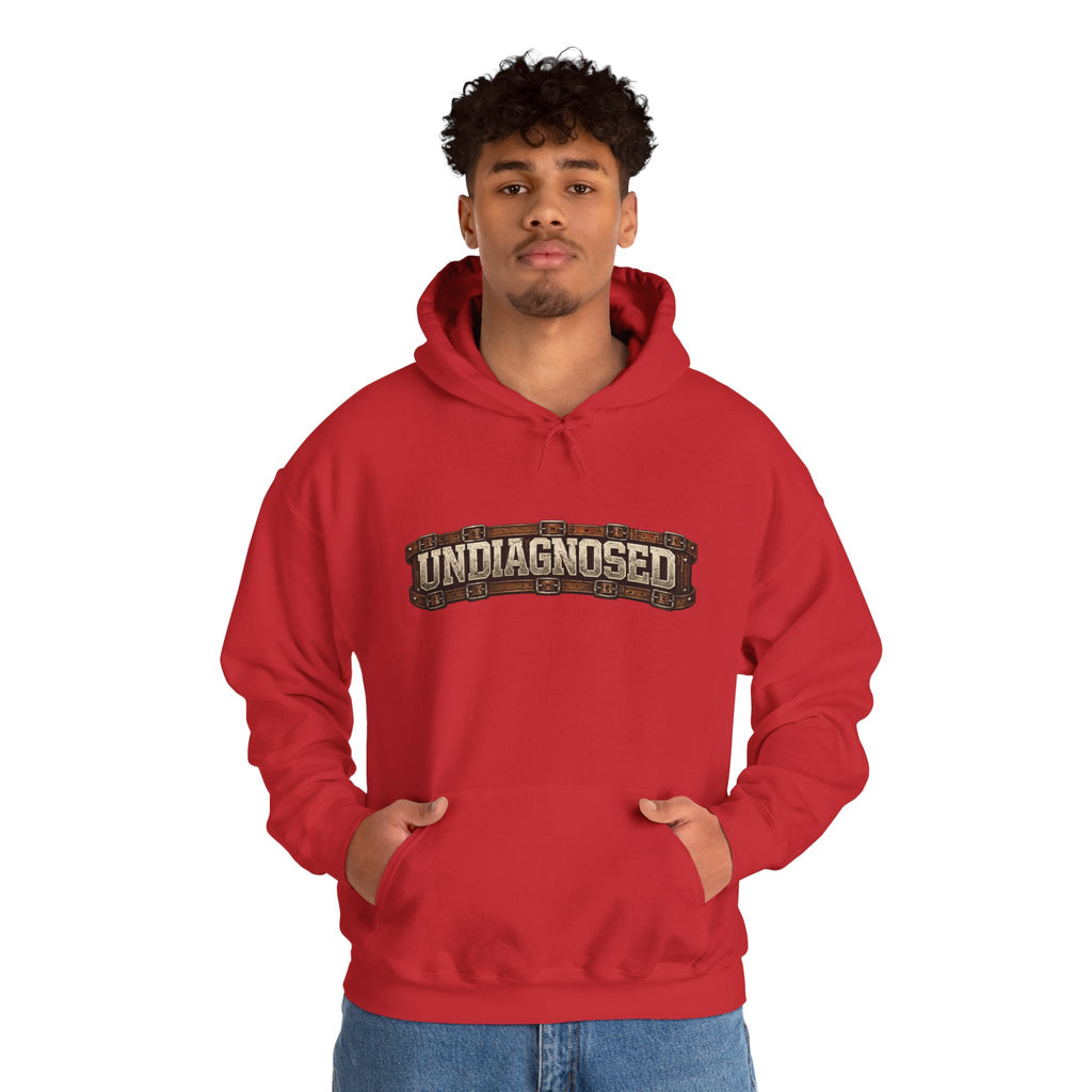 Undiagnosed Distressed Logo Hoodie – Vintage Grunge Pullover