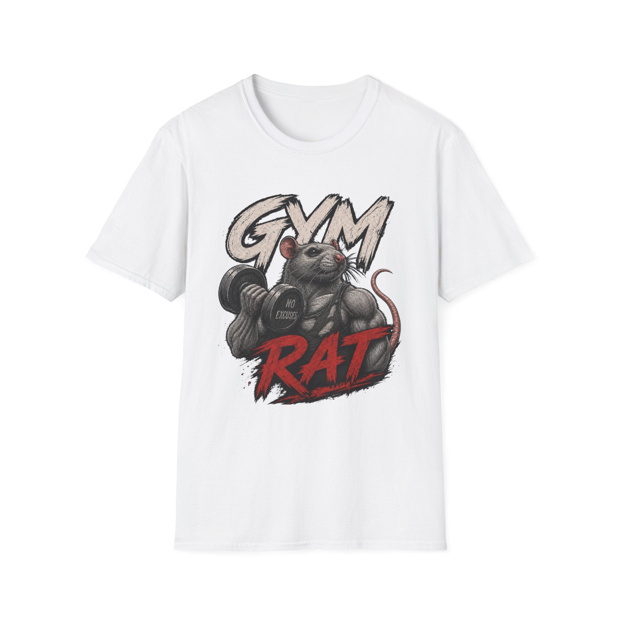 Gym Rat T-Shirt — Funny Weightlifting Fitness Tee
