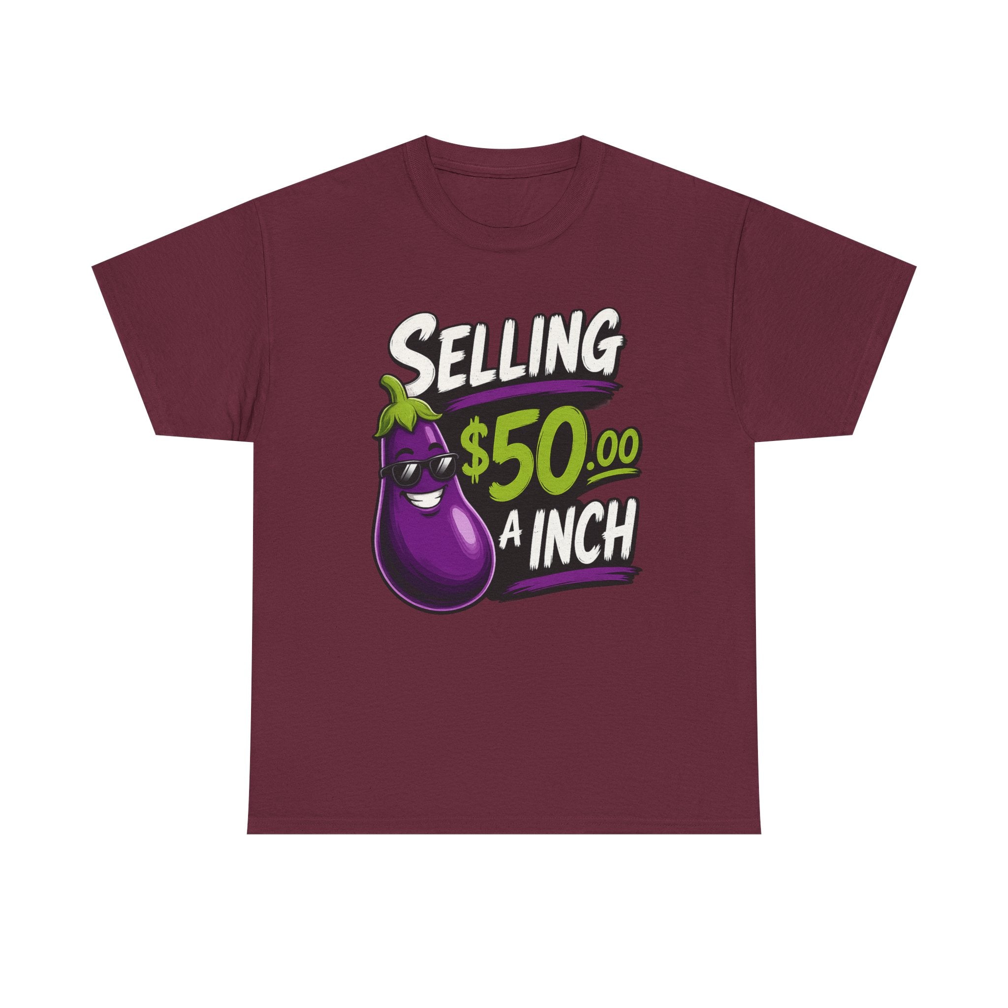 Selling 50.00 a Inch Eggplant T-Shirt