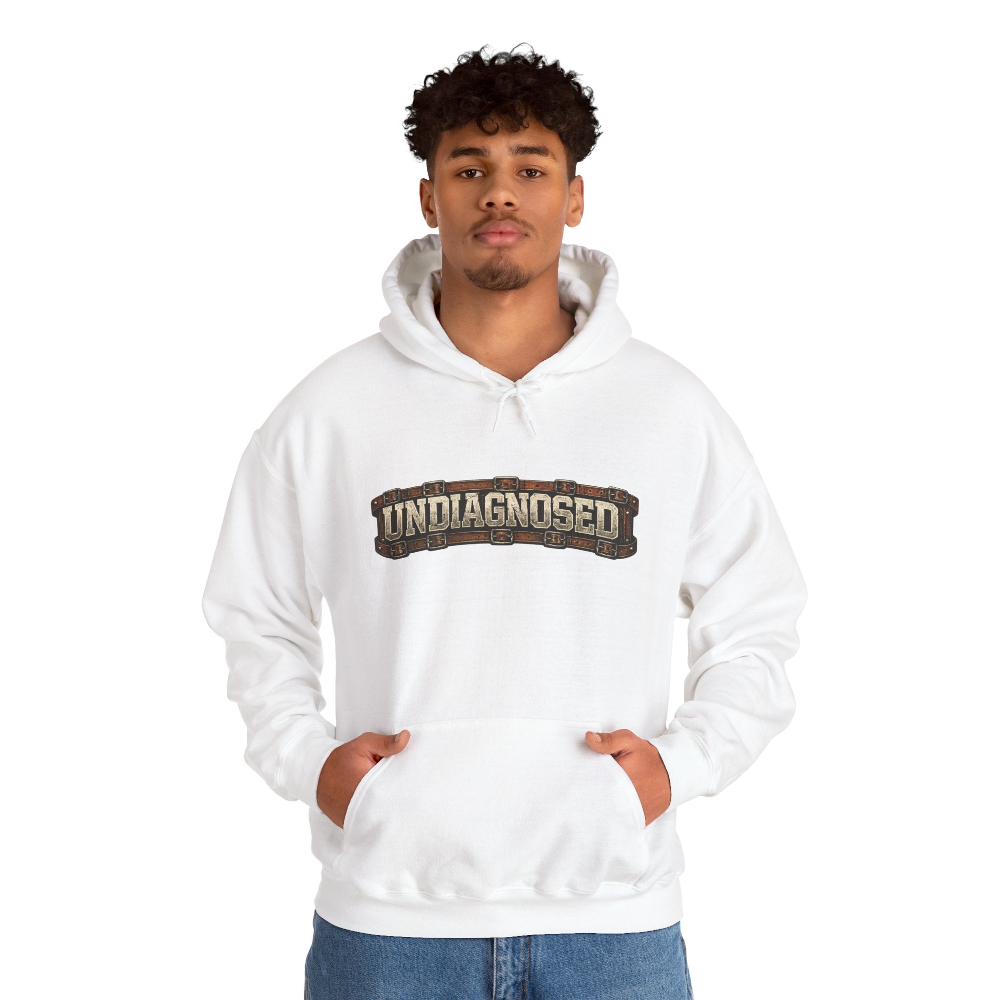 Undiagnosed Distressed Logo Hoodie – Vintage Grunge Pullover