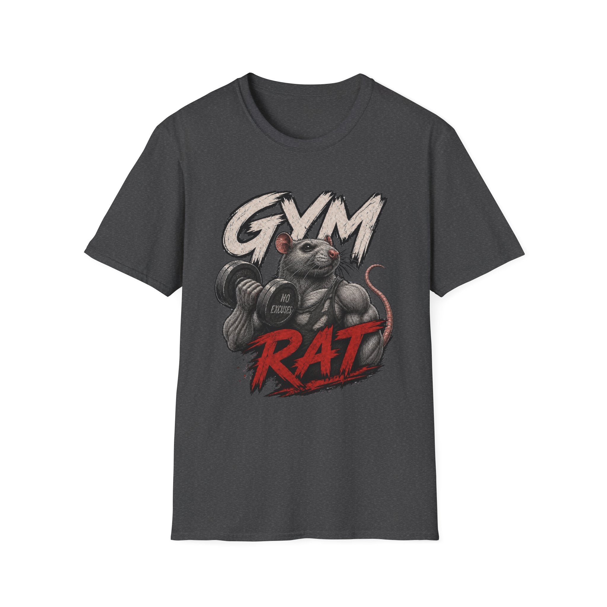 Gym Rat T-Shirt — Funny Weightlifting Fitness Tee