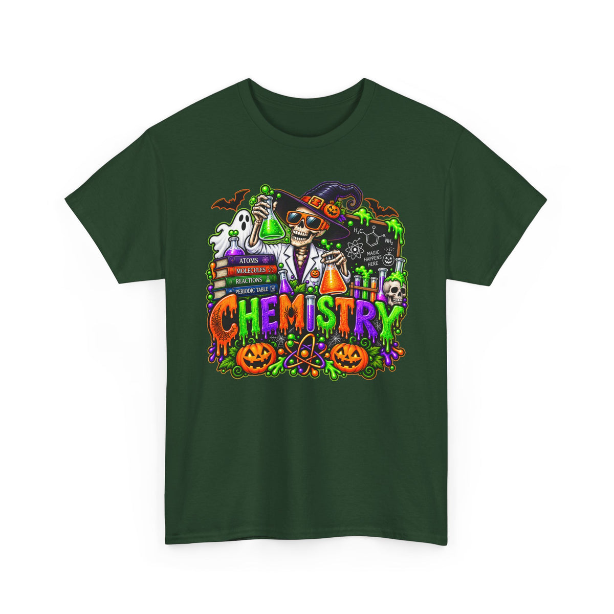 Chemistry Halloween T-Shirt — Spooky Scientist Lab Tee