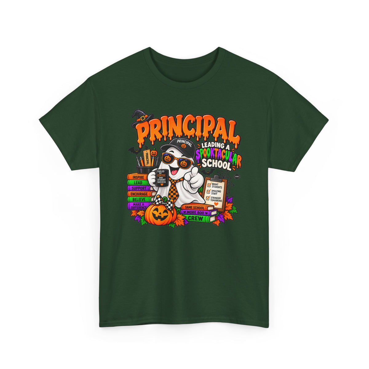 Principal Halloween T‑Shirt — Leading a Spooktacular School