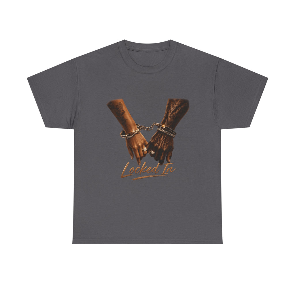 Locked In Tee — Handcuffed Hands Graphic T-Shirt