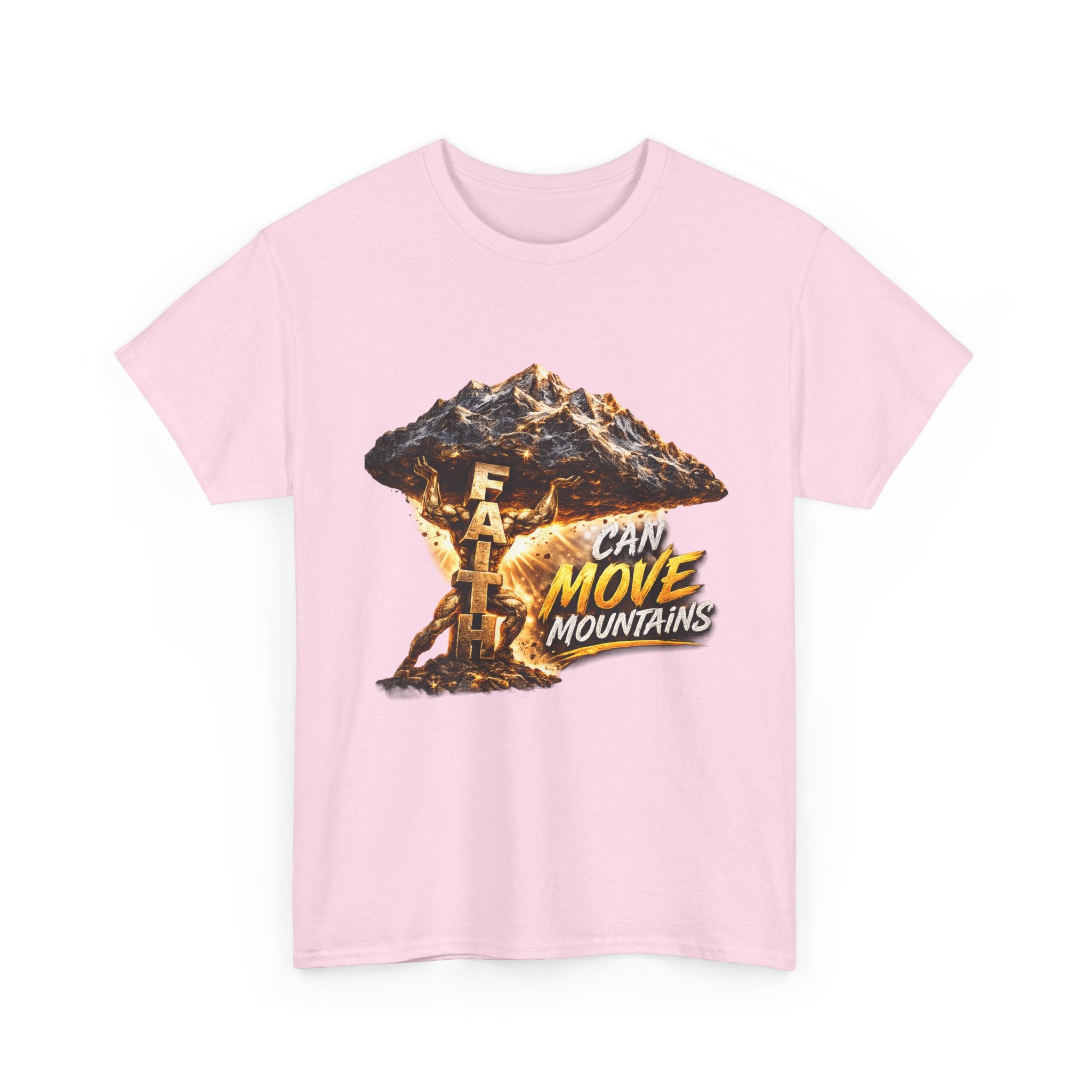 Faith Can Move Mountains T-Shirt — Inspirational Christian Mountain Graphic Tee