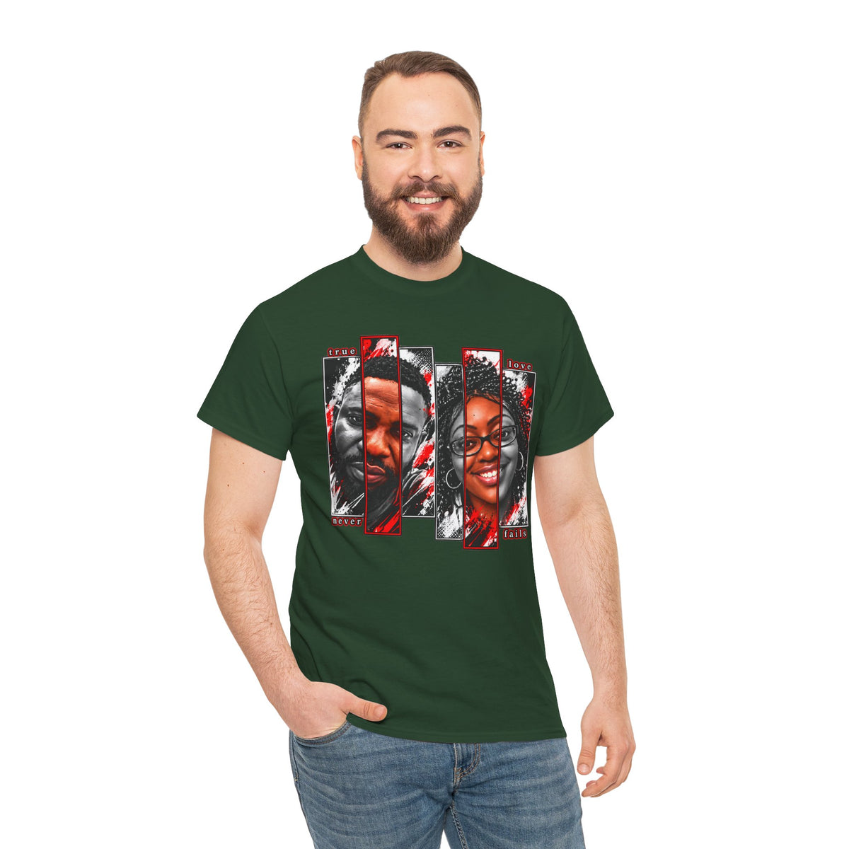 Black Love Portrait Graphic T-Shirt