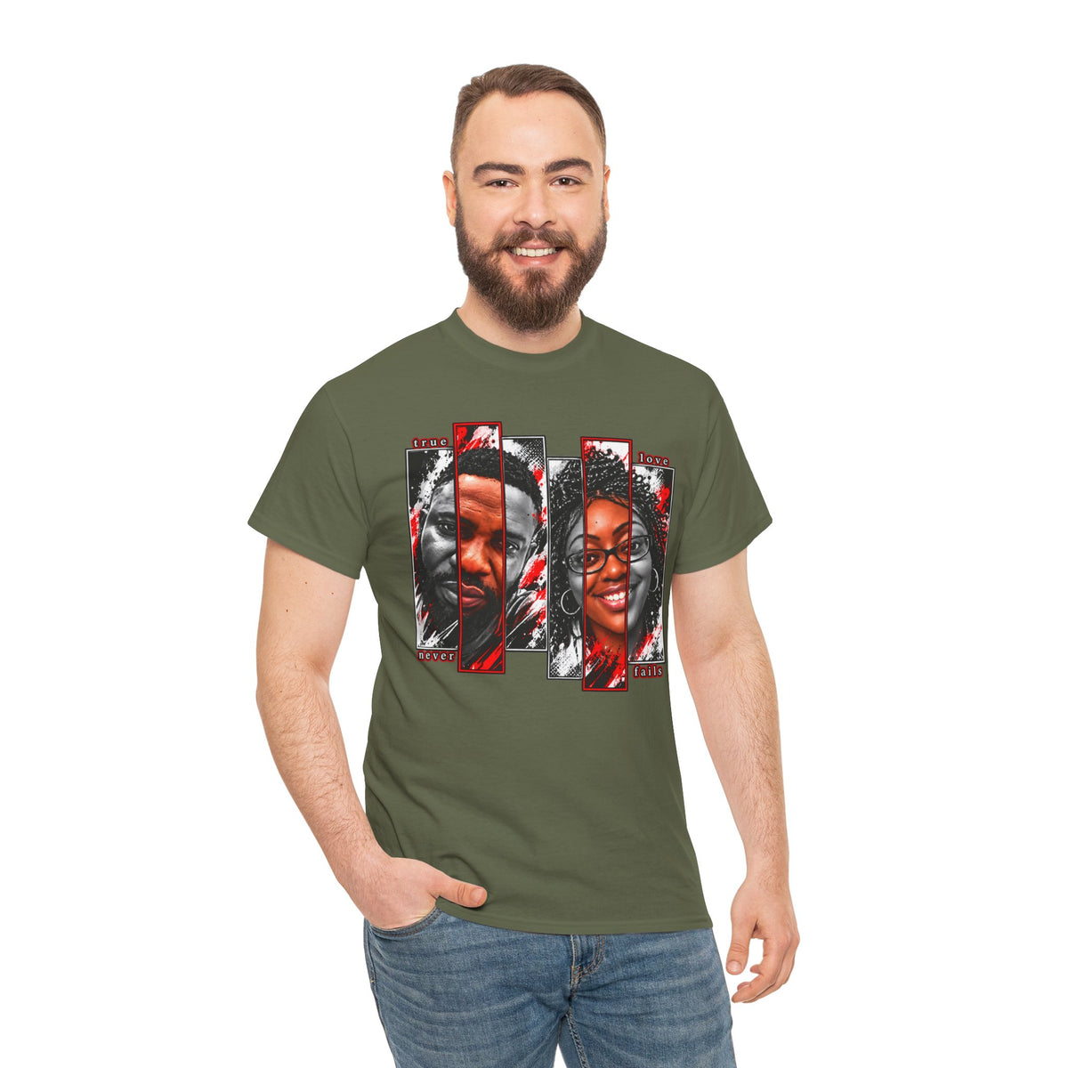 Black Love Portrait Graphic T-Shirt
