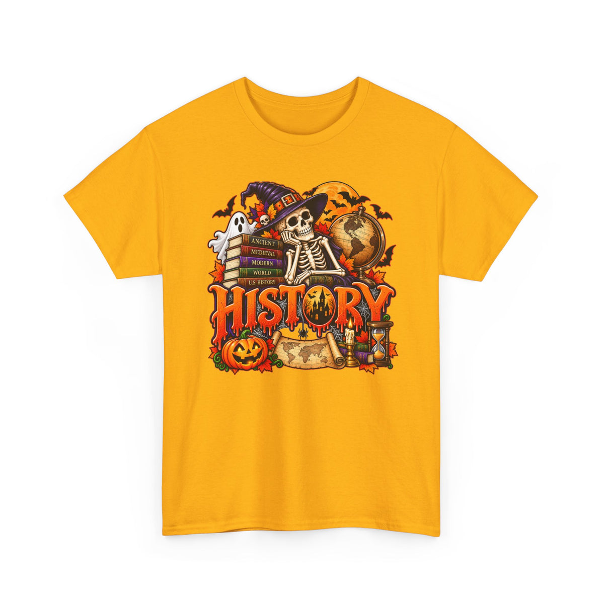 History Halloween Skeleton Tee