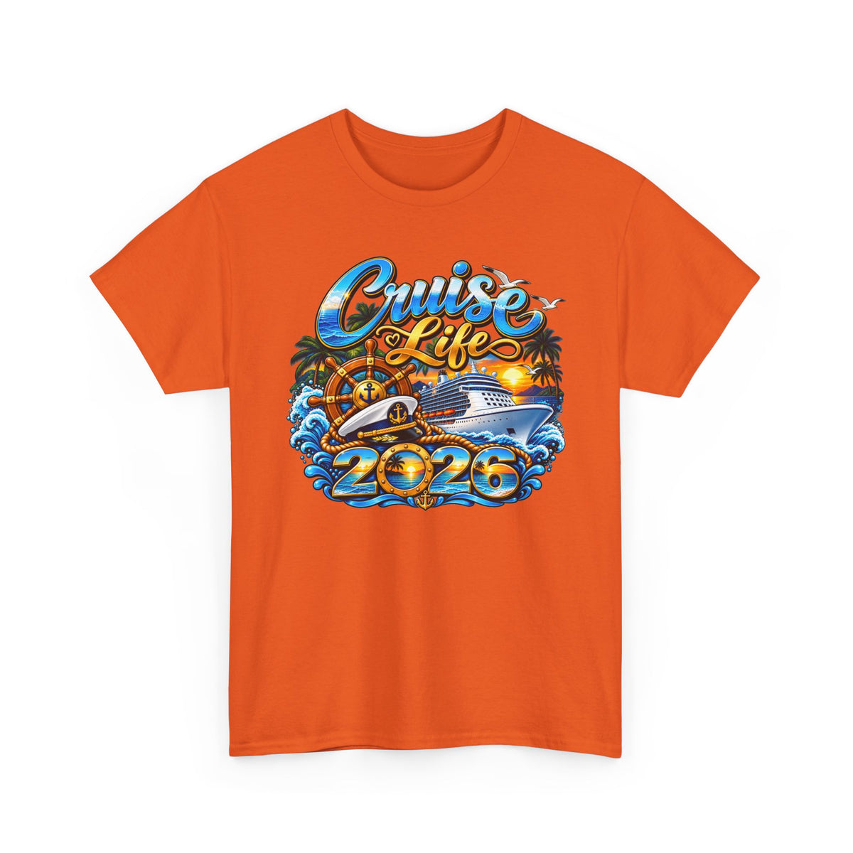 Cruise Life 2026 T-Shirt — Tropical Cruise Vacation Tee
