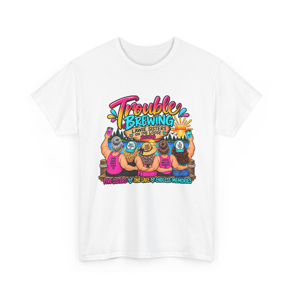 Trouble Brewing Beach Party Tee — Mom Said I’m an Angel Graphic T-Shirt