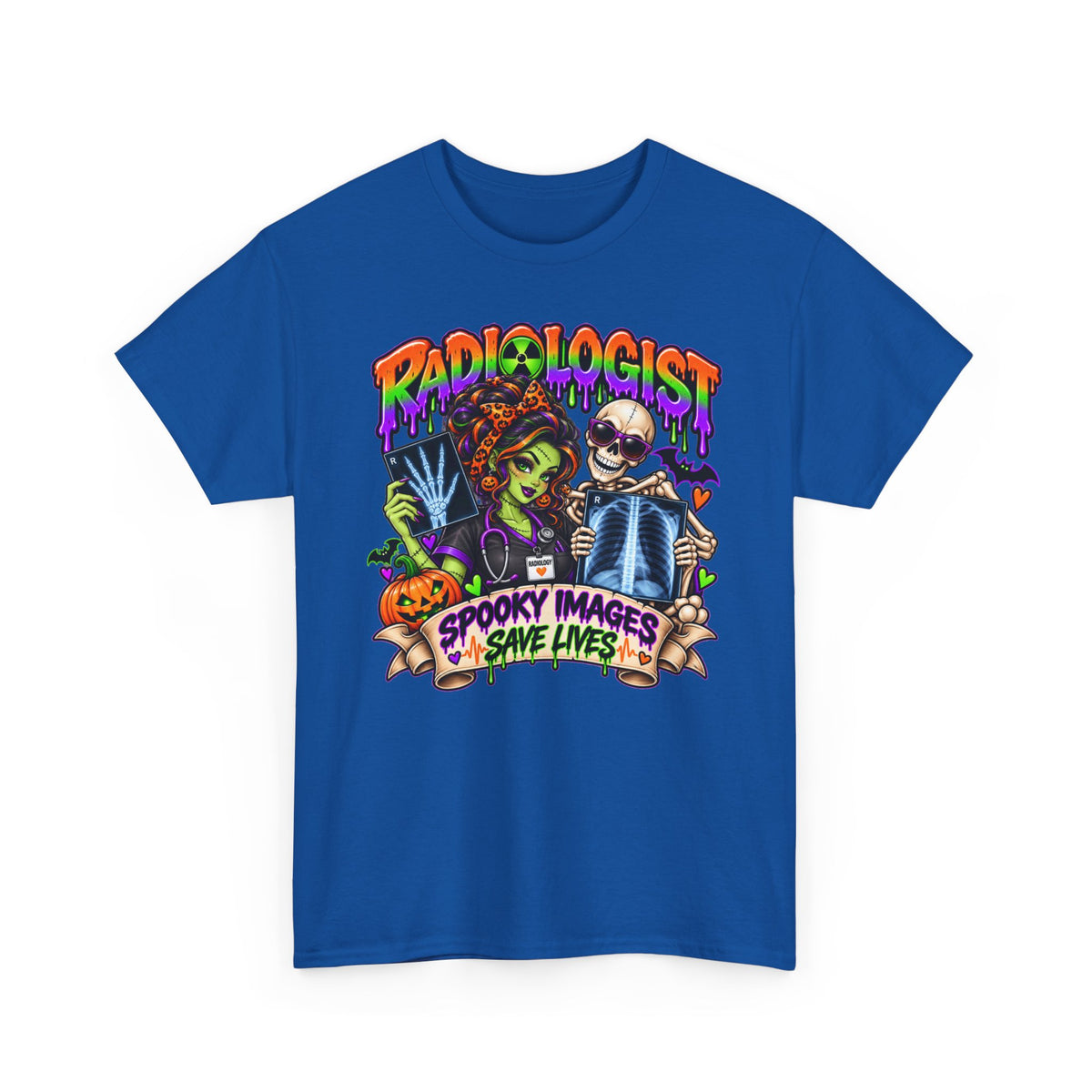 Radiologist Halloween T-Shirt — “Spooky Images Save Lives” Medical Radiology Tee