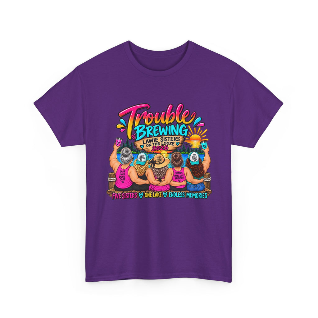 Trouble Brewing Beach Party Tee — Mom Said I’m an Angel Graphic T-Shirt