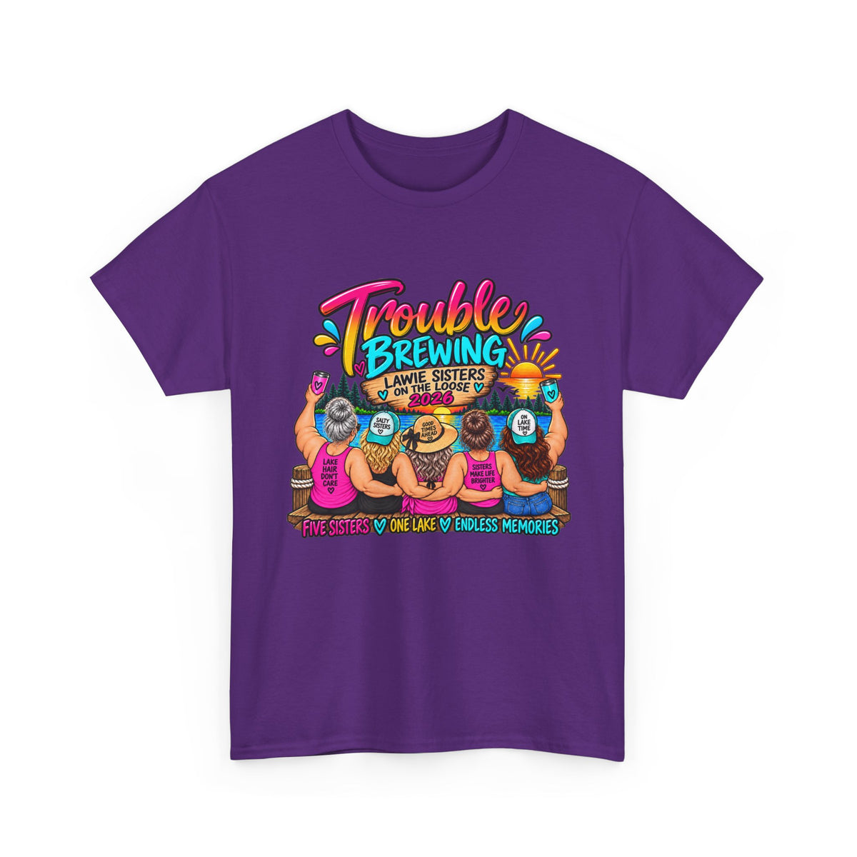 Trouble Brewing Beach Party Tee — Mom Said I’m an Angel Graphic T-Shirt