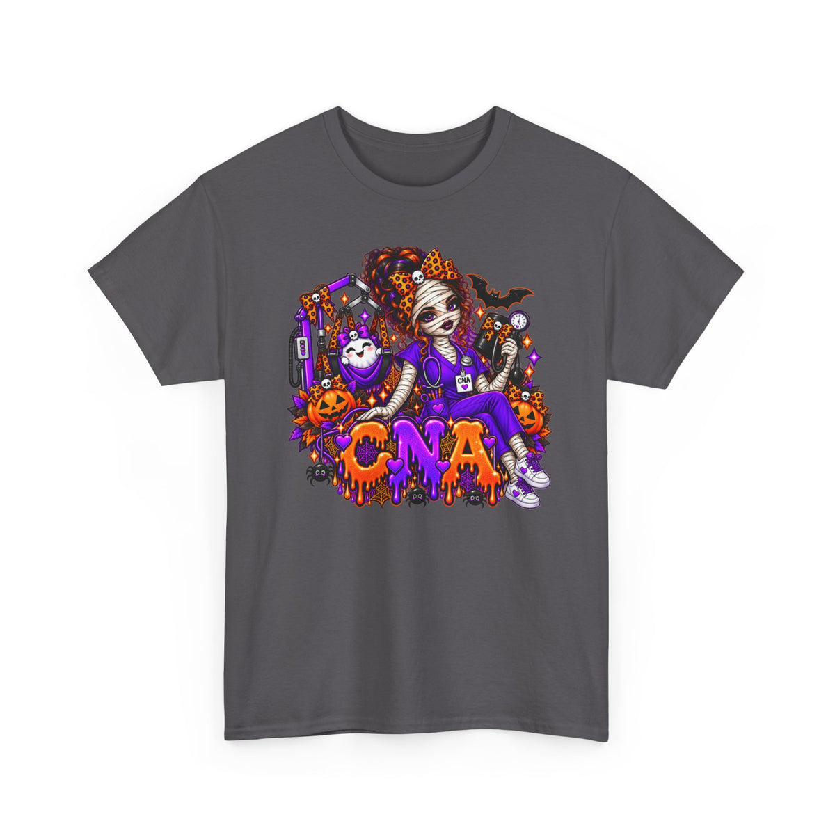 Halloween CNA T-Shirt — Spooky Nurse Costume Graphic Tee