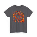 Fall in Love with Jesus T-Shirt — Autumn Christian Tee with Pumpkins & Leaves