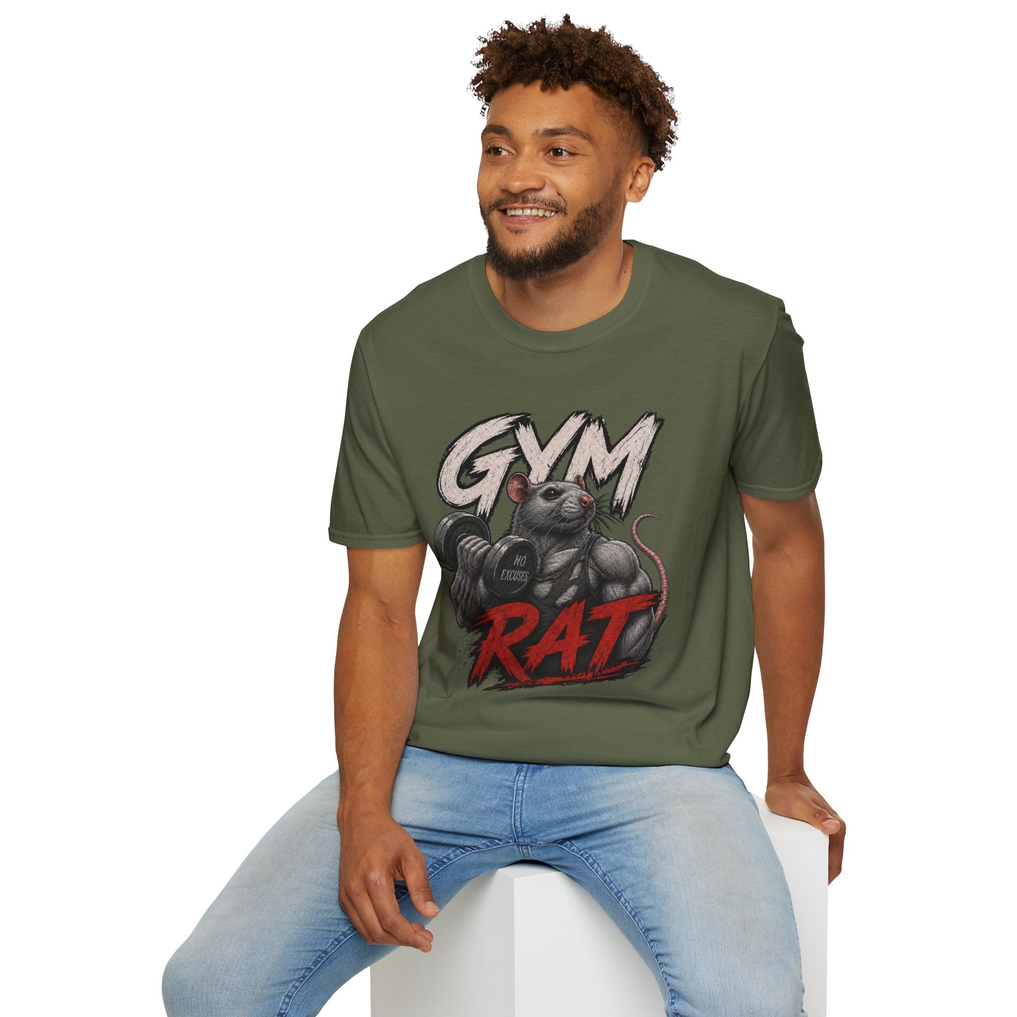 Gym Rat T-Shirt — Funny Weightlifting Fitness Tee
