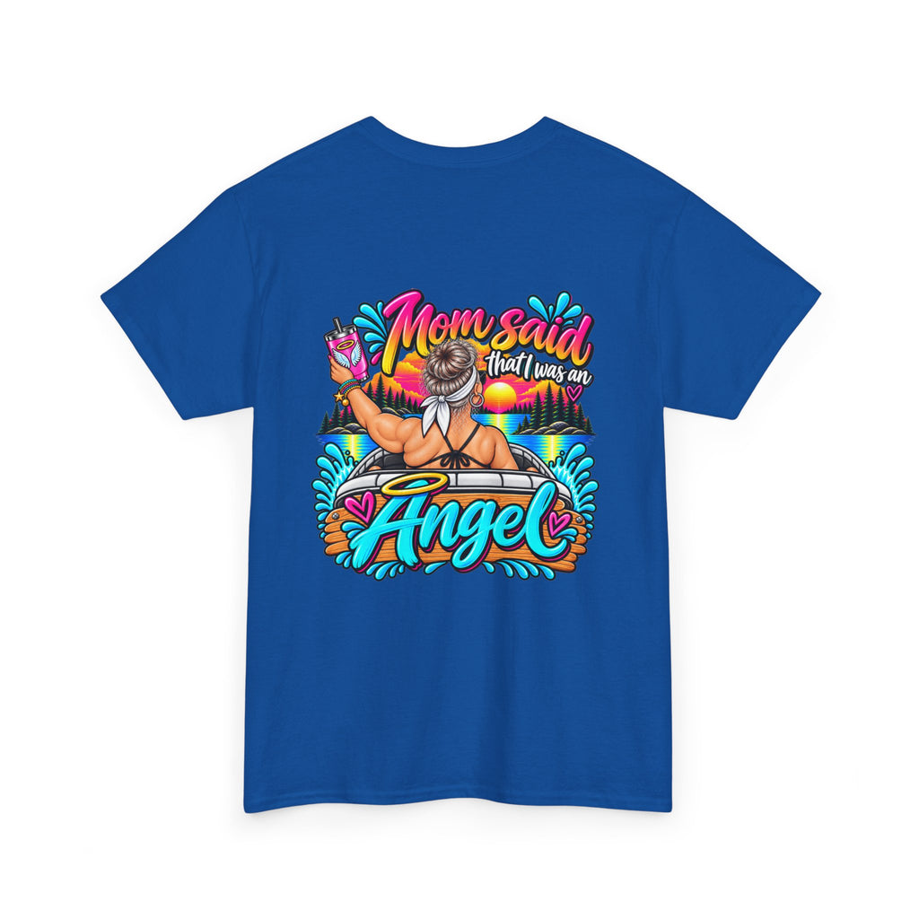 Trouble Brewing Beach Party Tee — Mom Said I’m an Angel Graphic T-Shirt