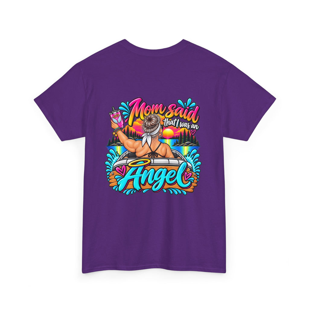 Trouble Brewing Beach Party Tee — Mom Said I’m an Angel Graphic T-Shirt