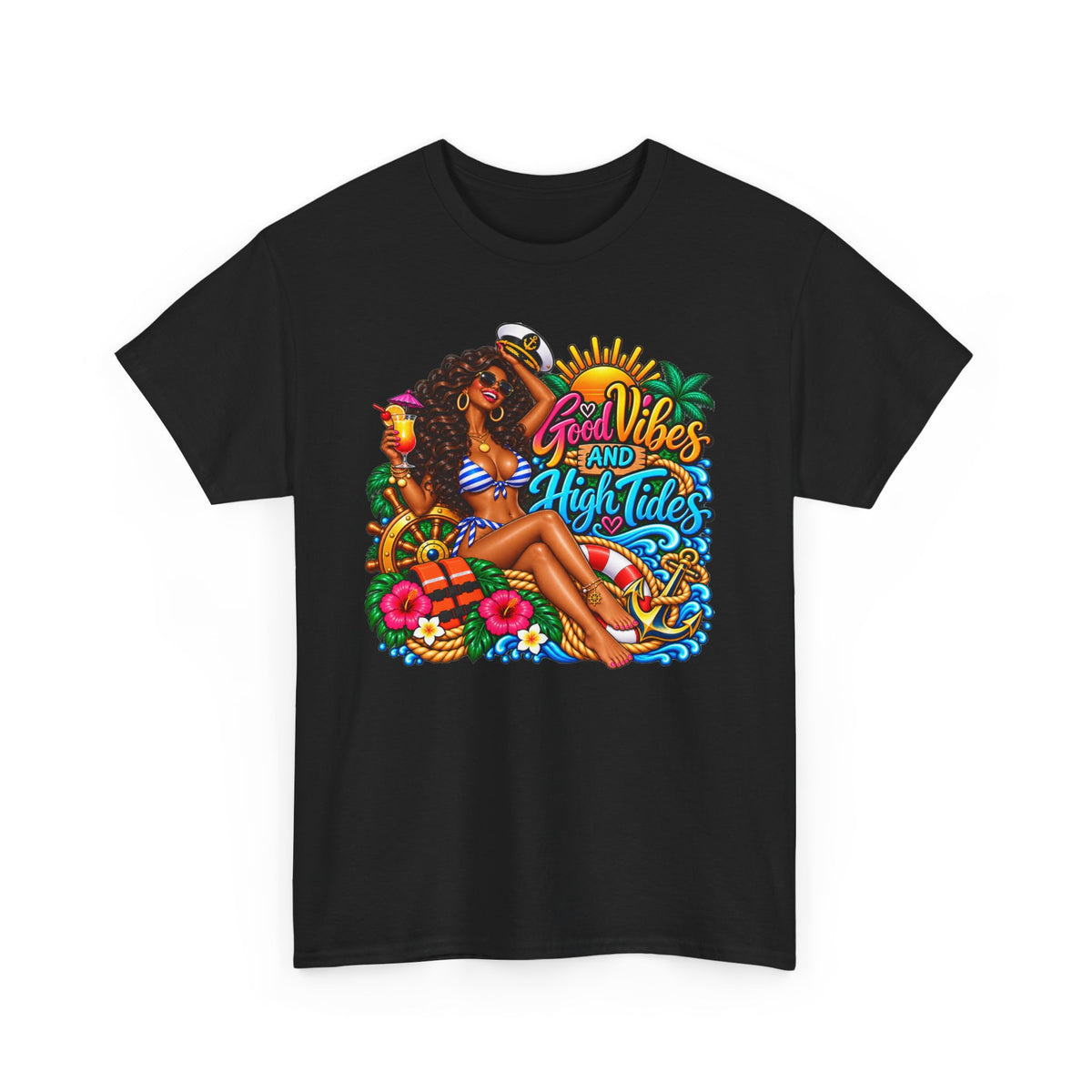 T‑Shirt — "Good Vibes and High Tides" Cruise