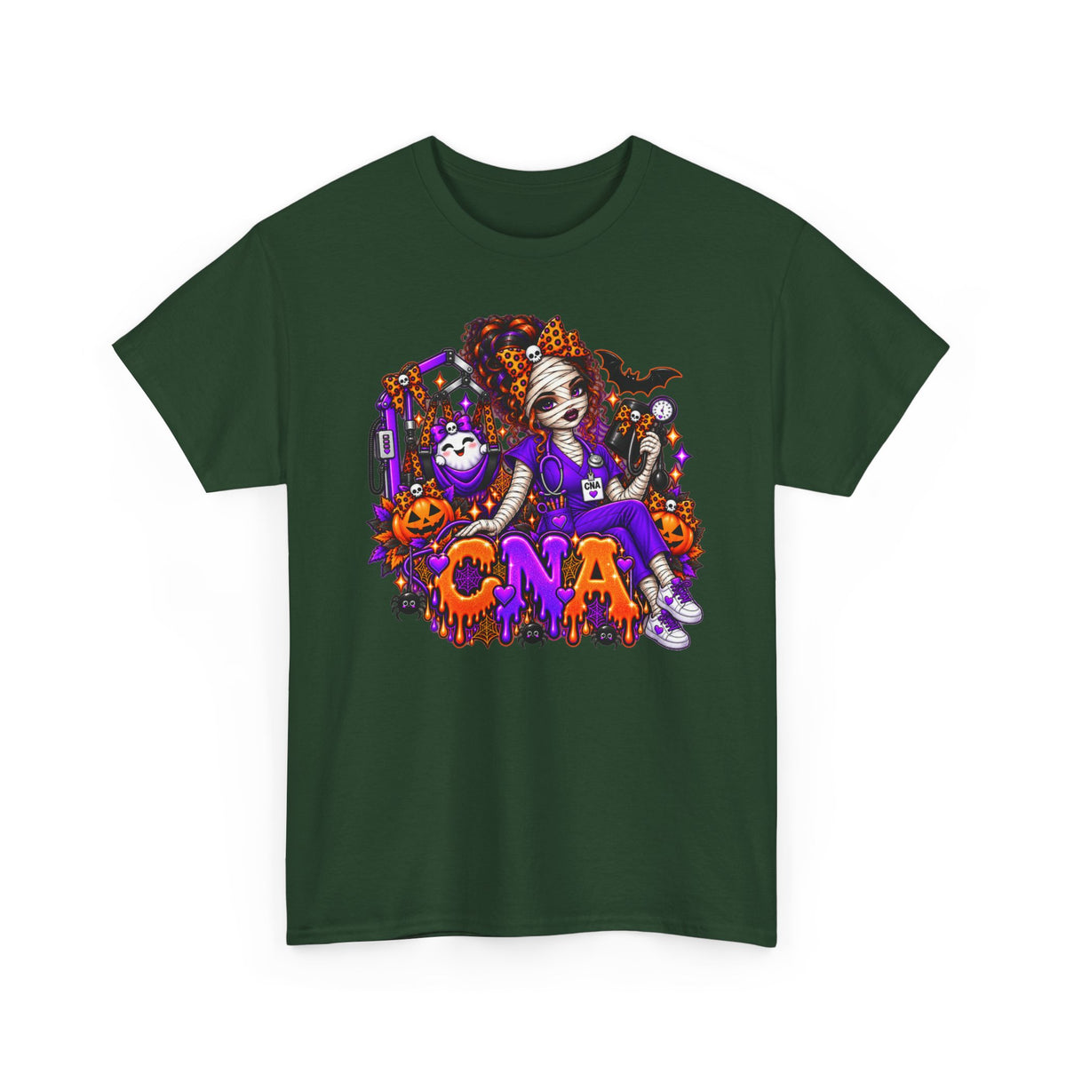 Halloween CNA T-Shirt — Spooky Nurse Costume Graphic Tee