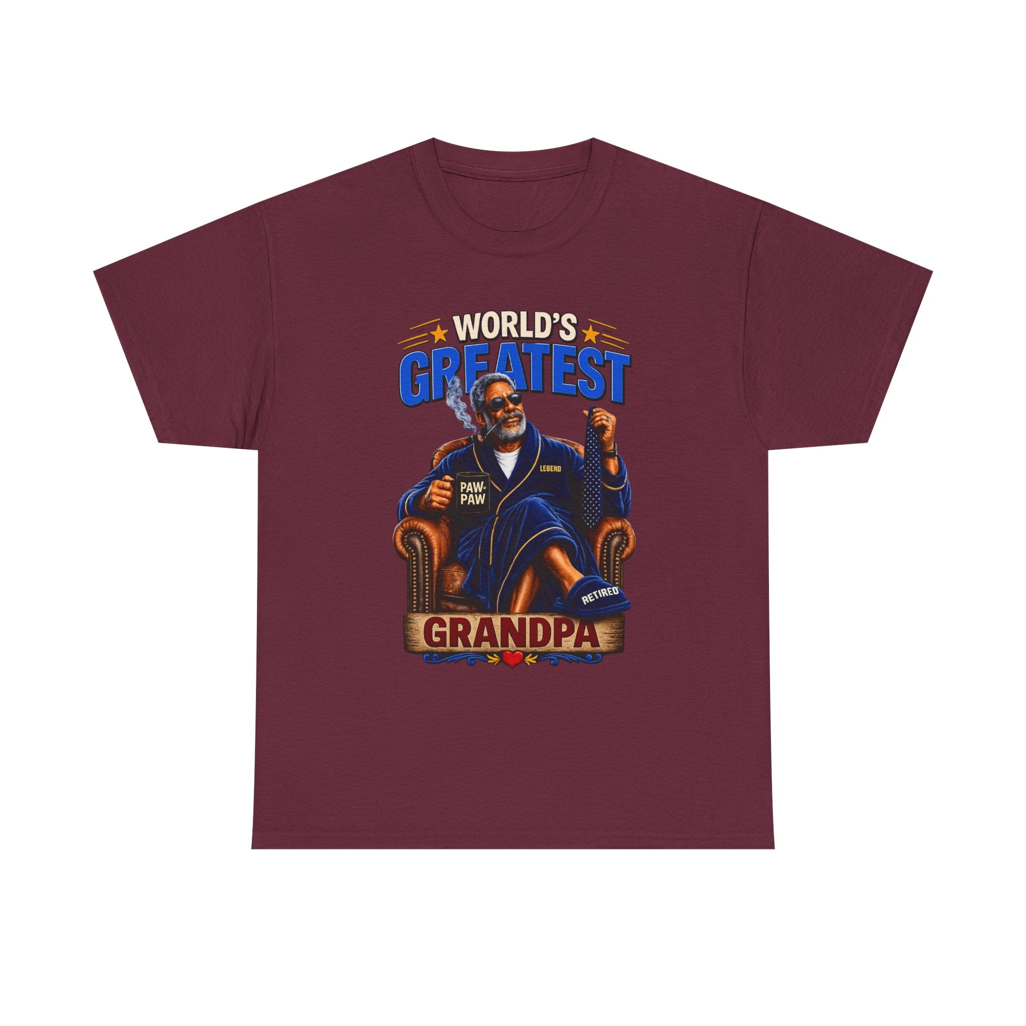 World's Greatest Grandpa T-Shirt – Retro Illustrated Father's Day Gift