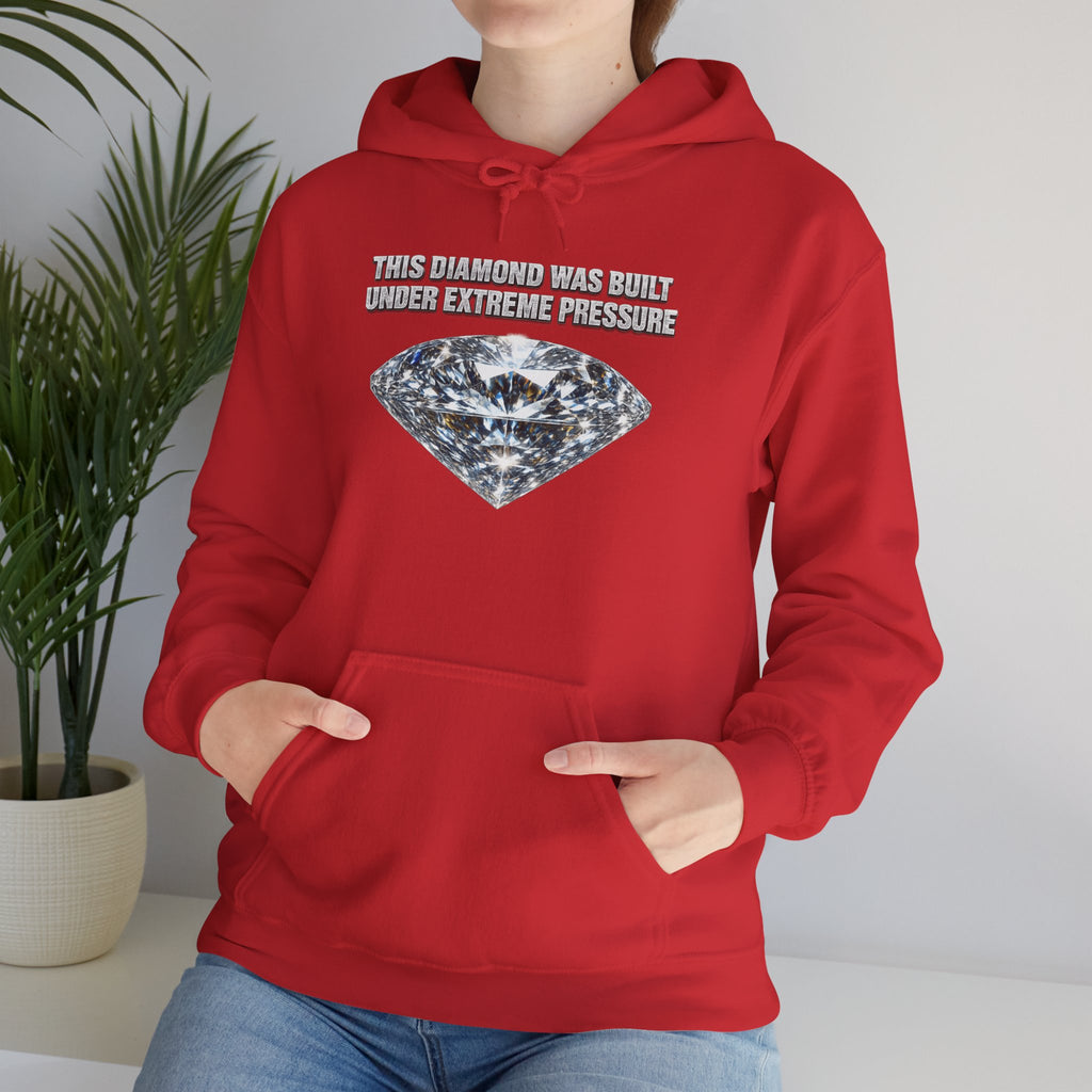 Diamond Graphic Hoodie — "The Pressure Made a Diamond" Cozy Pullover