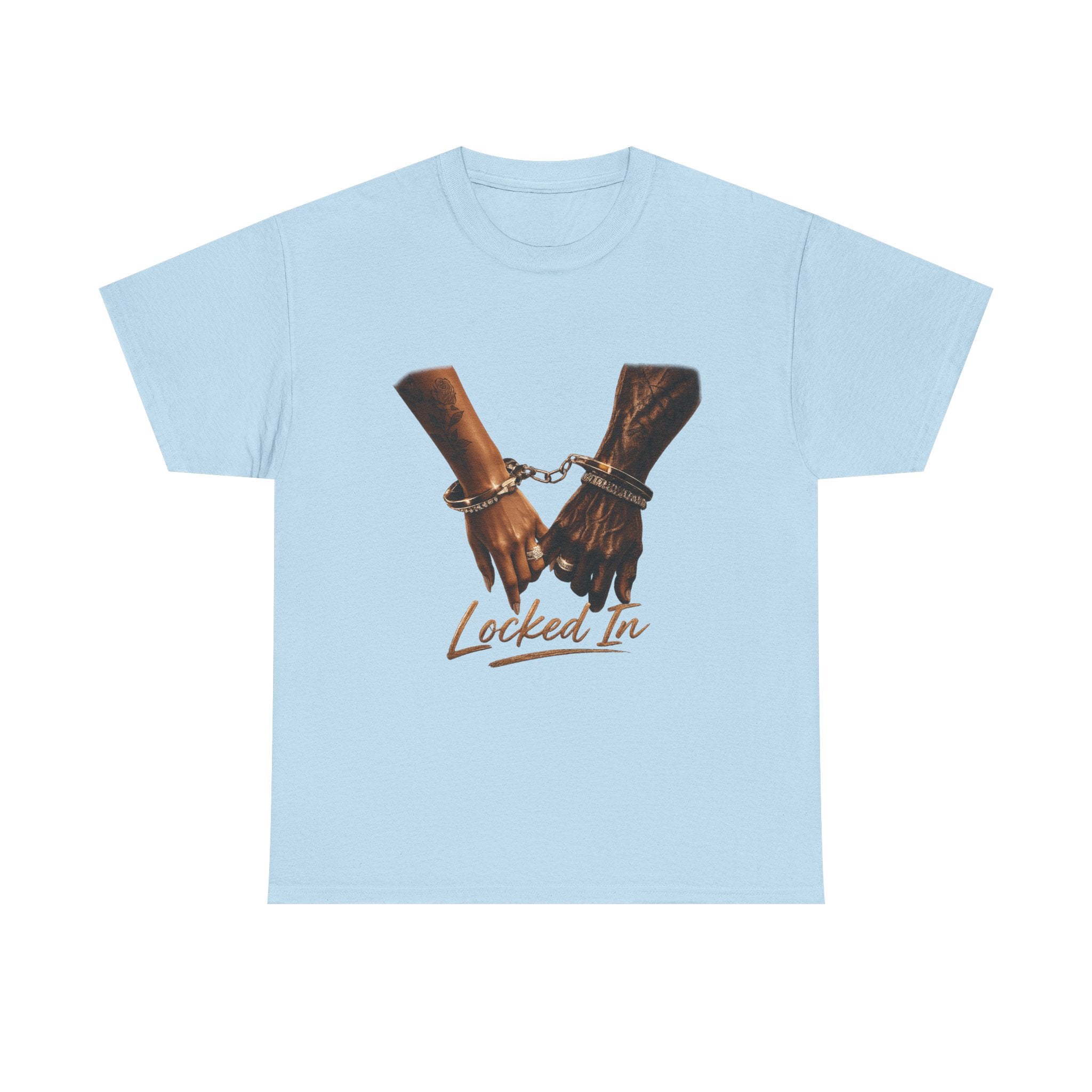 Locked In Tee — Handcuffed Hands Graphic T-Shirt