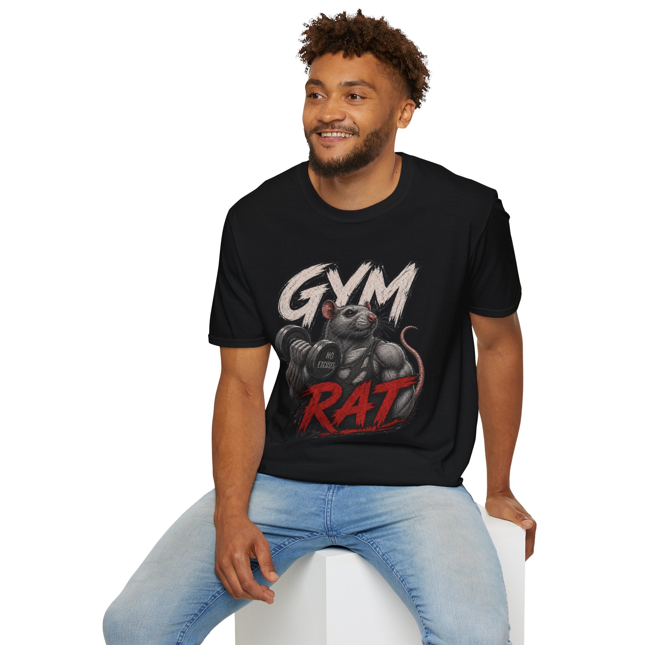 Gym Rat T-Shirt — Funny Weightlifting Fitness Tee