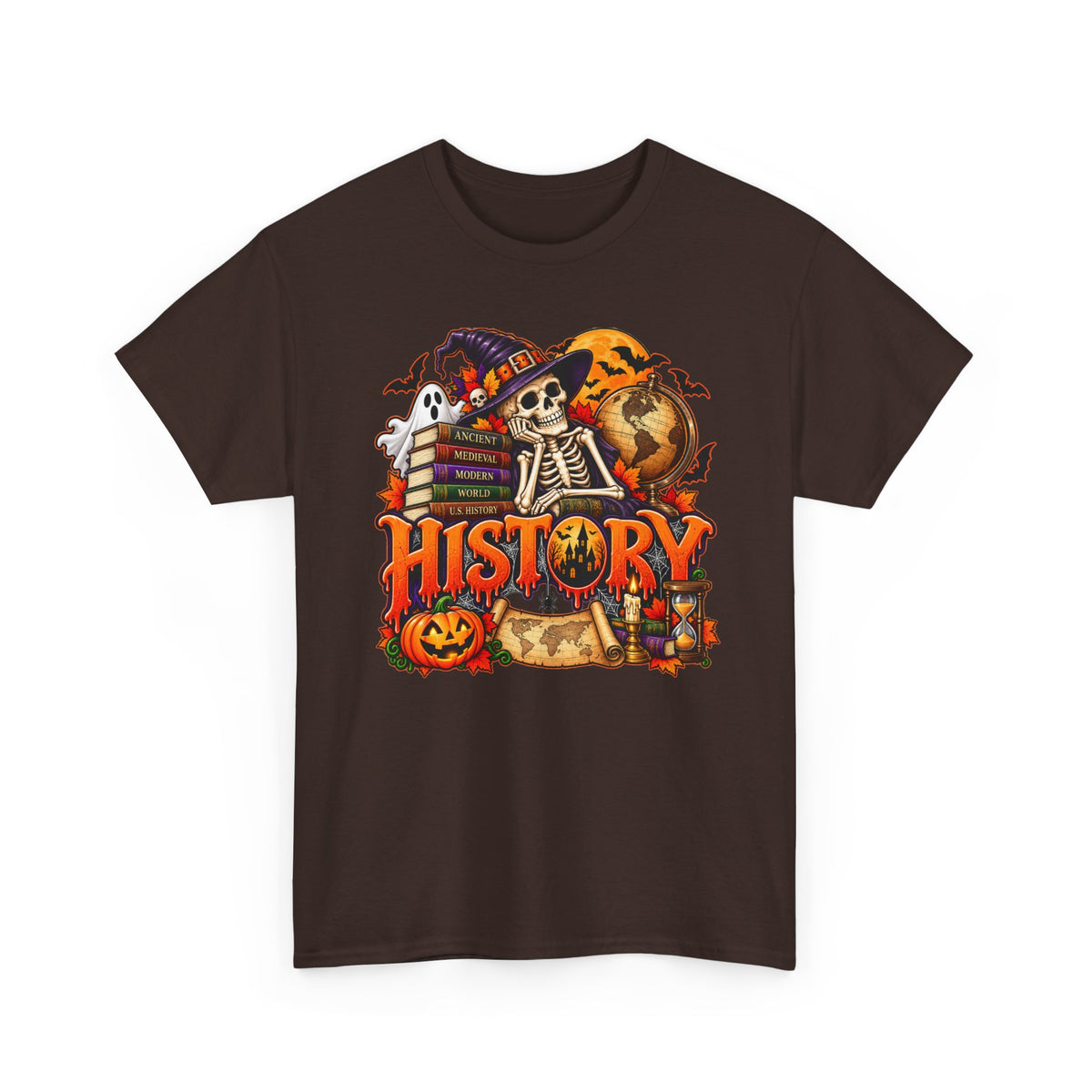 History Halloween Skeleton Tee