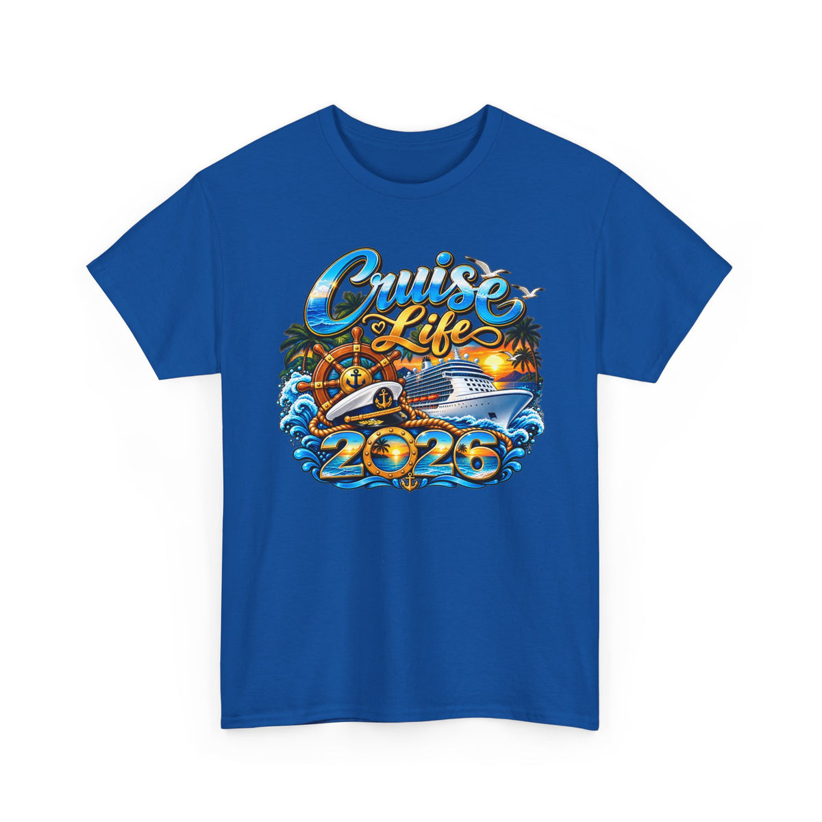 Cruise Life 2026 T-Shirt — Tropical Cruise Vacation Tee