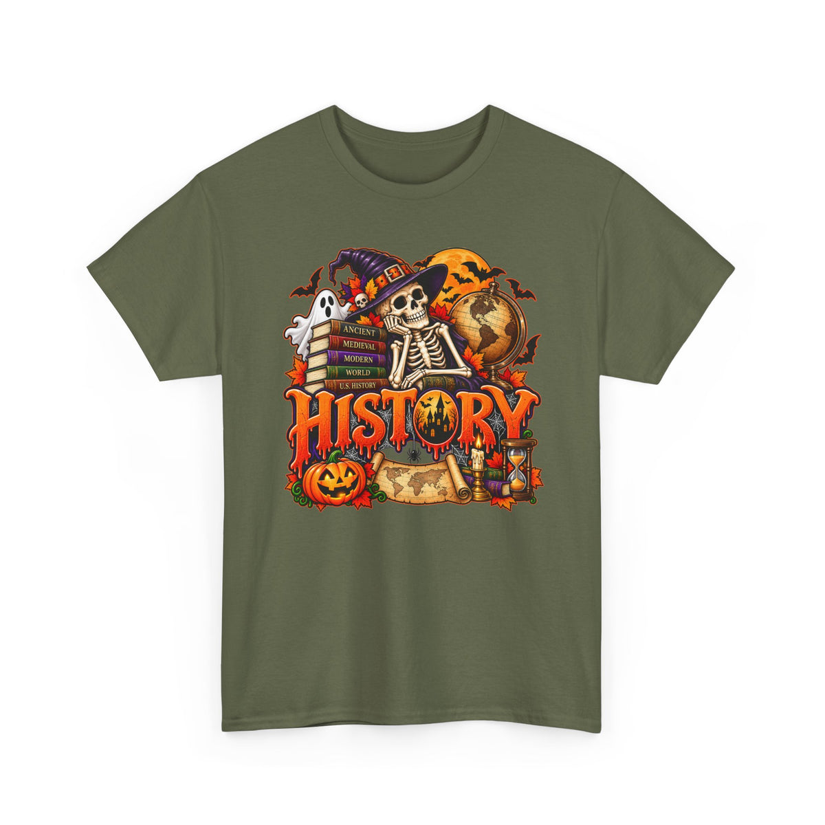 History Halloween Skeleton Tee