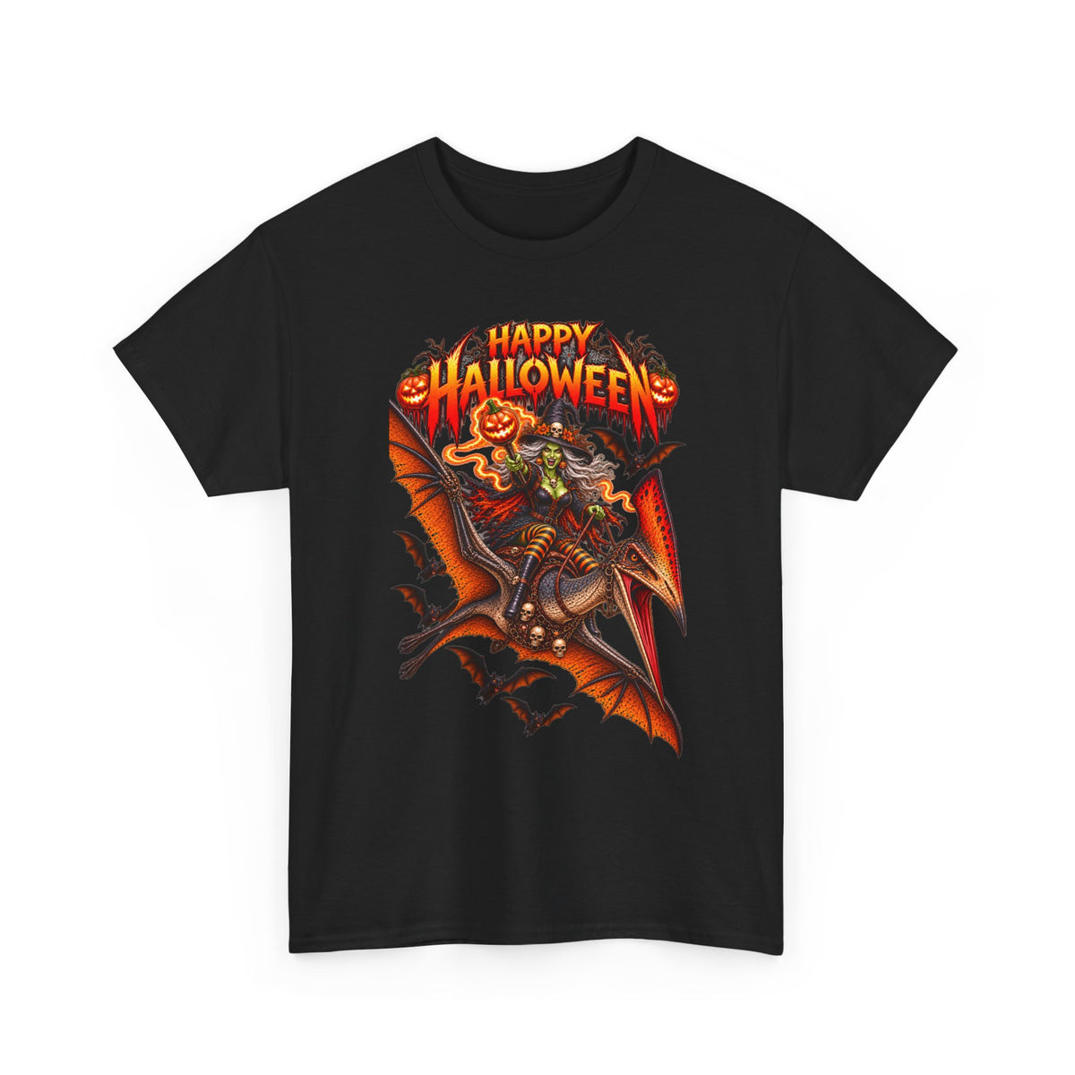 Halloween Dinosaur Rider T‑Shirt