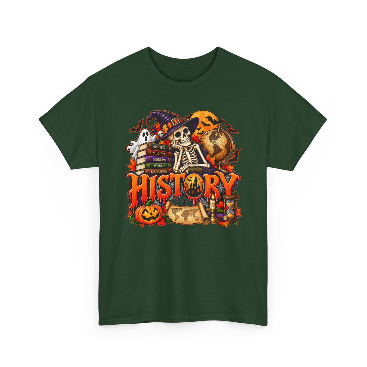 History Halloween Skeleton Tee