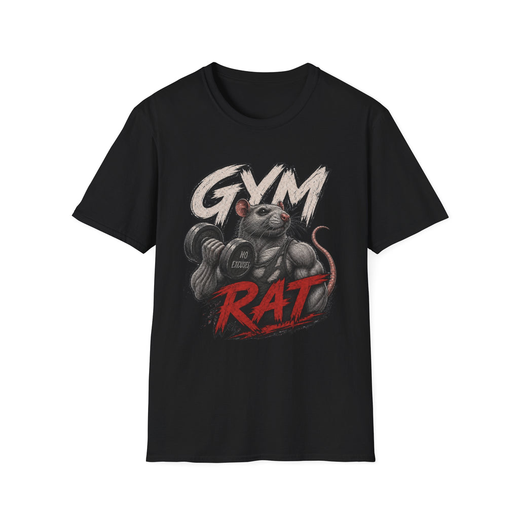 Gym Rat T-Shirt — Funny Weightlifting Fitness Tee