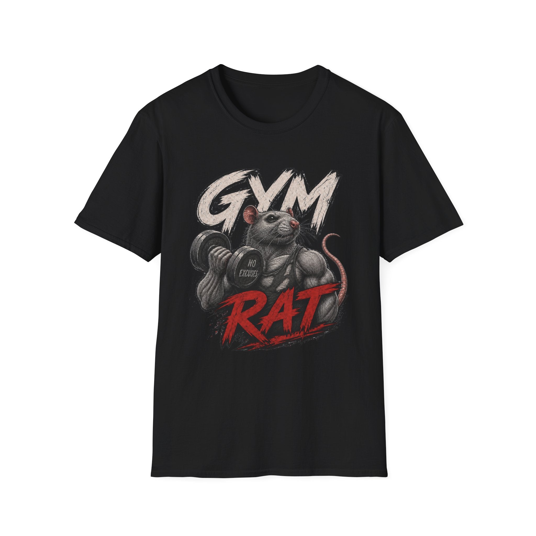 Gym Rat T-Shirt — Funny Weightlifting Fitness Tee