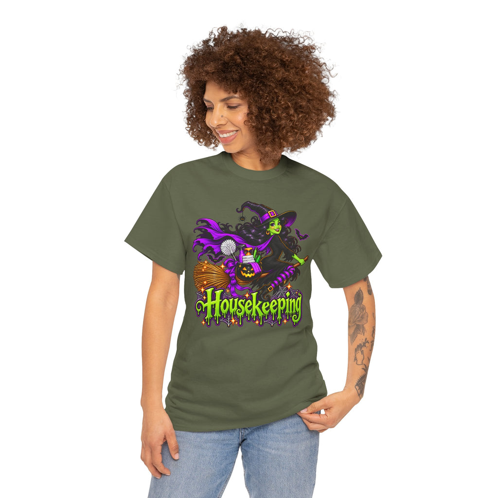 Housekeeping Witch Halloween T-Shirt