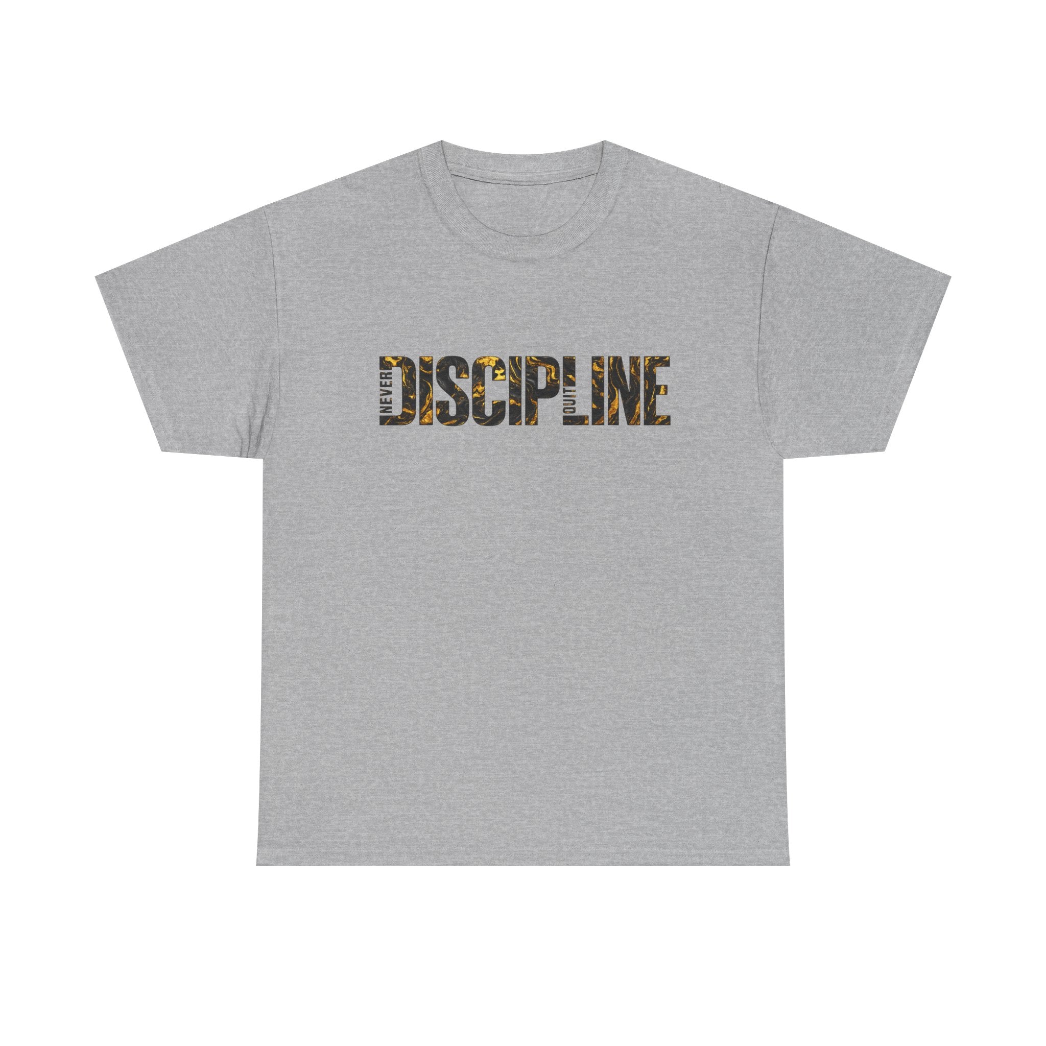 Discipline Graphic Tee — Motivational 'DISCIPLINE' Text Shirt for Gym & Self-Improvement