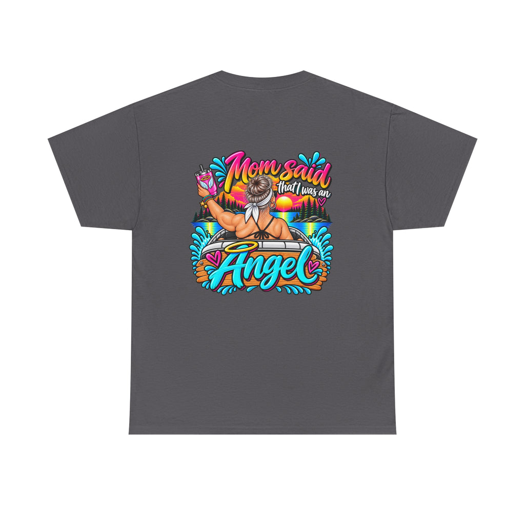 Trouble Brewing Beach Party Tee — Mom Said I’m an Angel Graphic T-Shirt