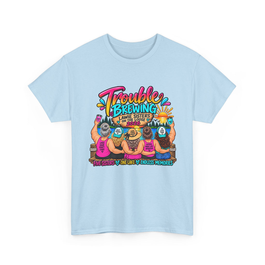 Trouble Brewing Beach Party Tee — Mom Said I’m an Angel Graphic T-Shirt