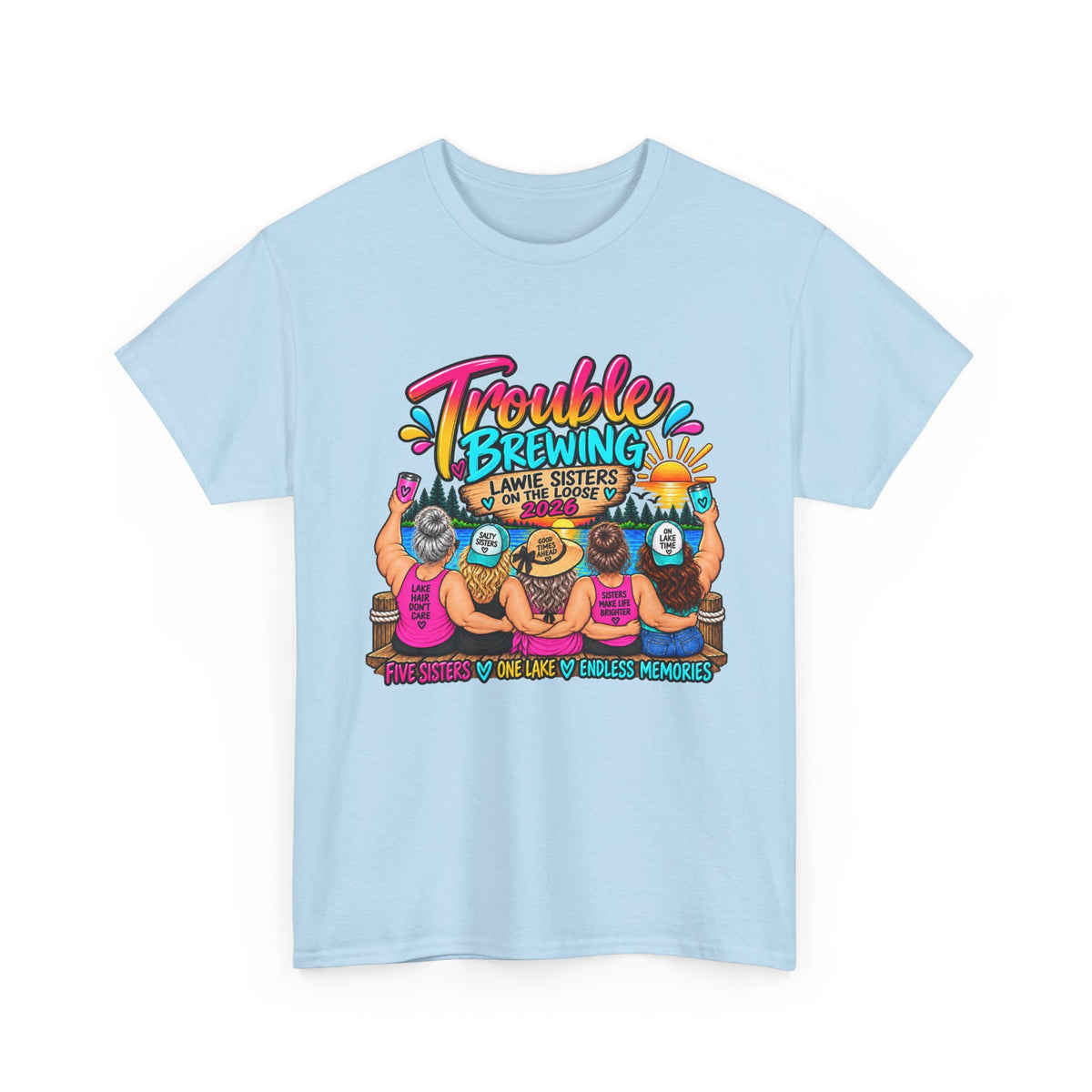 Trouble Brewing Beach Party Tee — Mom Said I’m an Angel Graphic T-Shirt