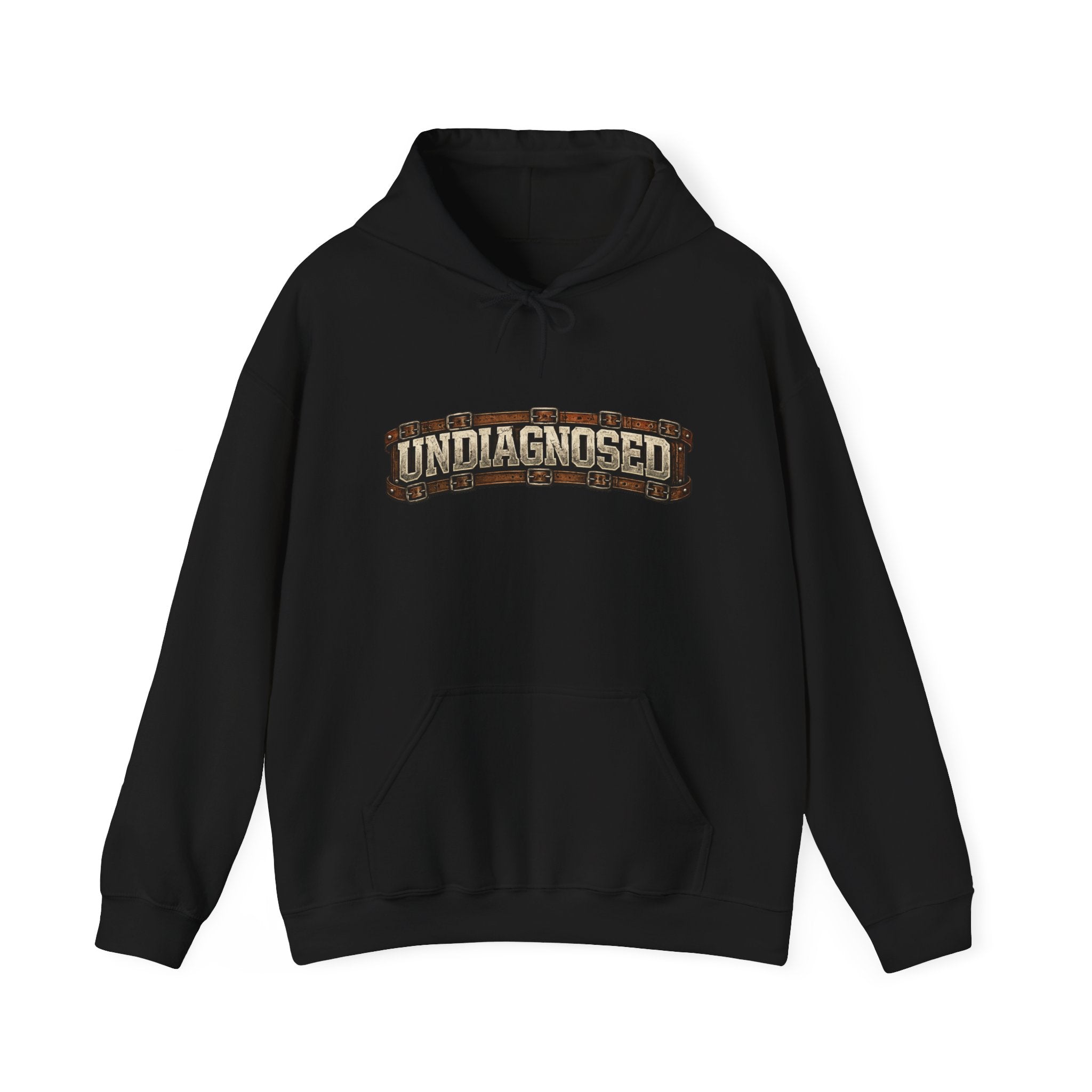 Undiagnosed Distressed Logo Hoodie – Vintage Grunge Pullover