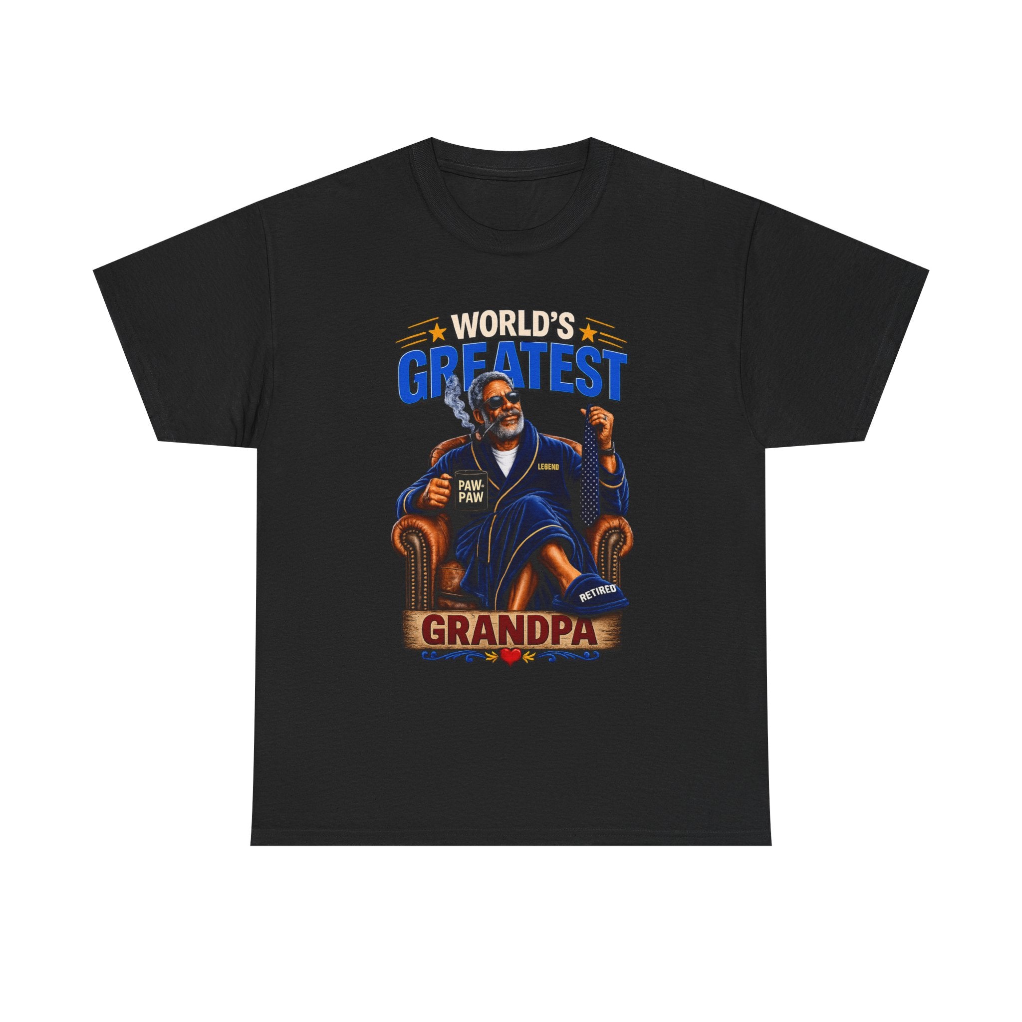 World's Greatest Grandpa T-Shirt – Retro Illustrated Father's Day Gift